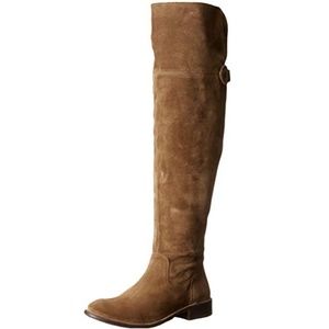 Frye Shirley Over the knee engineer boot cashew
